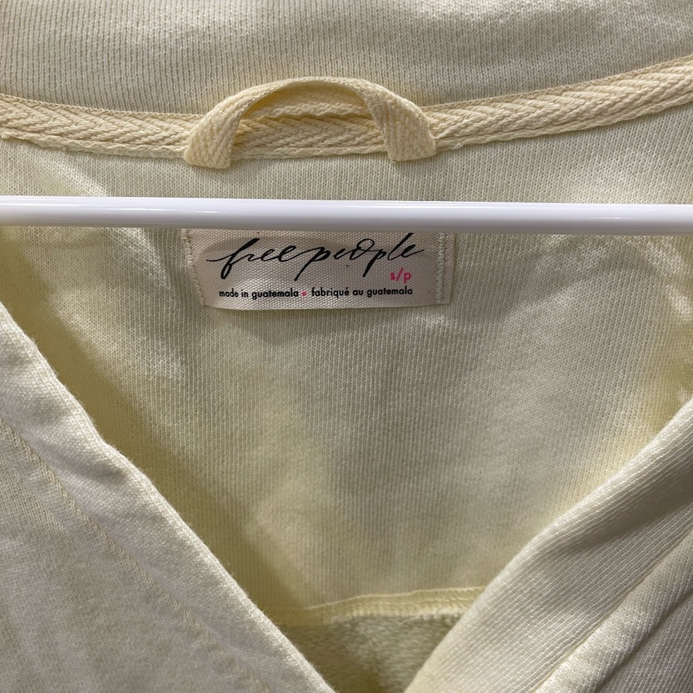 Free People Cream Button-Up Cardigan - Picture 2 of 4